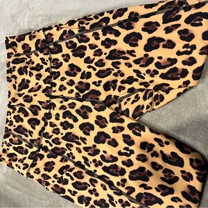 Leopard Print Biker Shorts